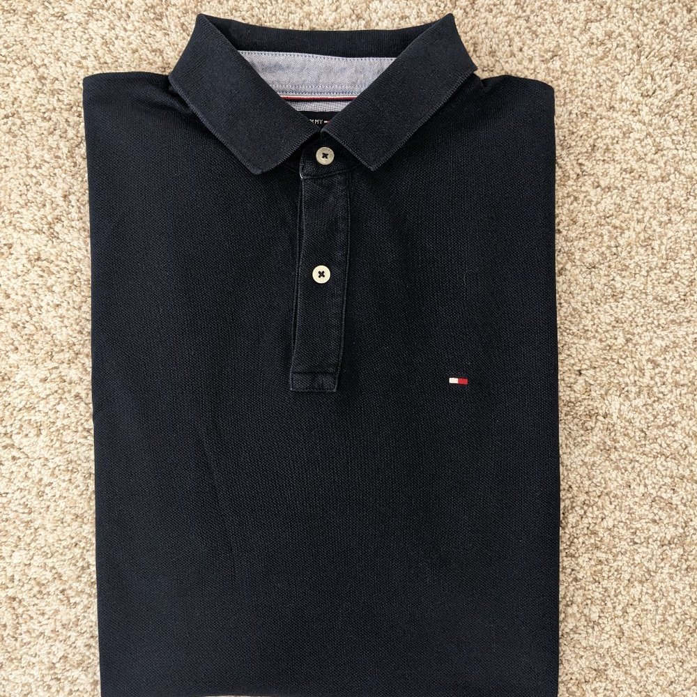 Tommy Hilfiger Men's Classic Fit Polo - Color Navy - Size M
